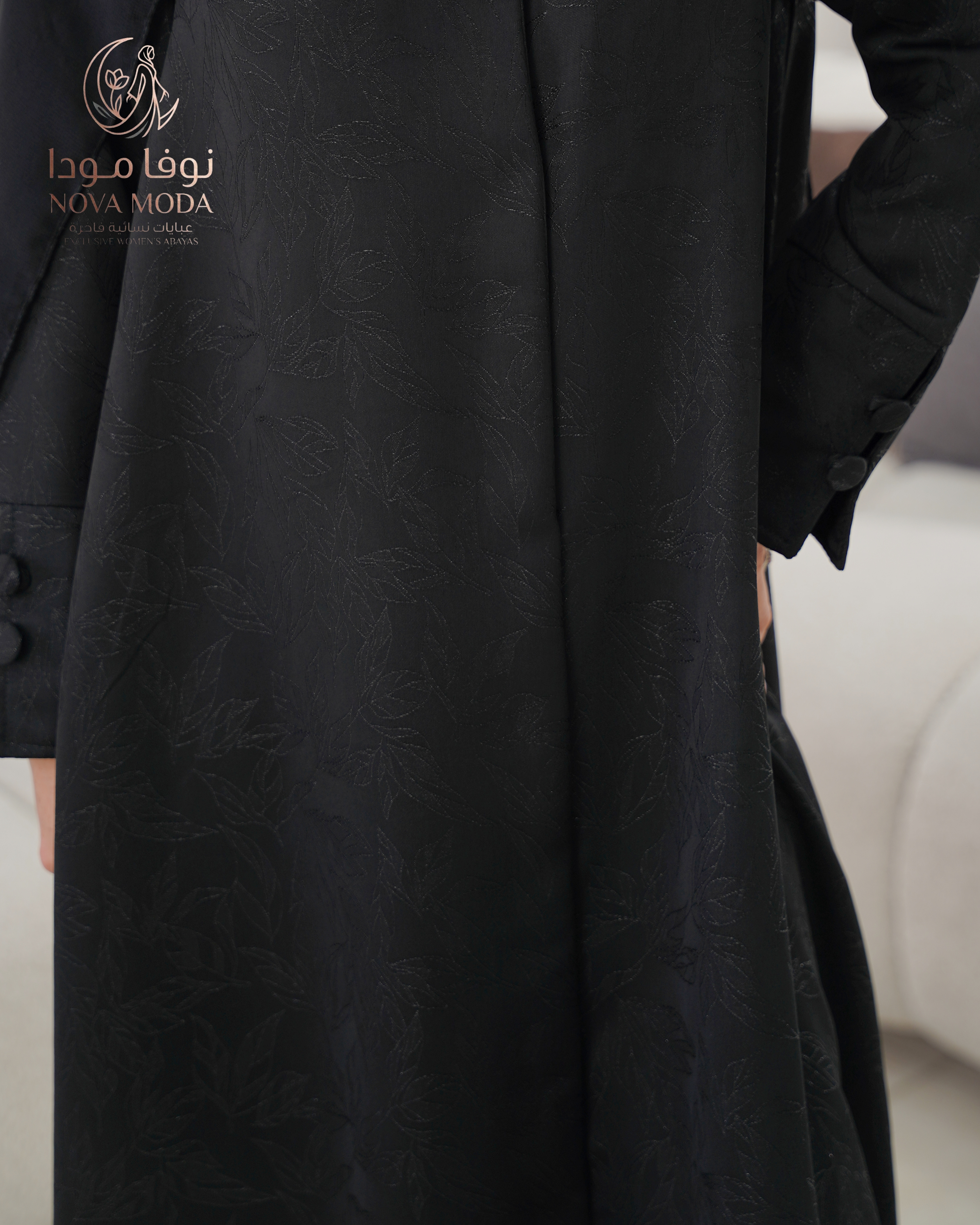 عباية جكارد ورد - صورة 2